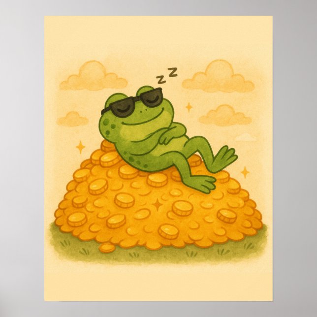 Poster Sapo dormindo no Dourado Hill (Frente)