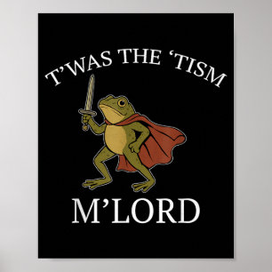 Poster Sapo Engraçado Gráfico TWAS O Tism M Senhor