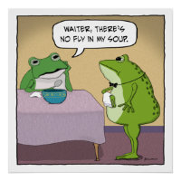 Sapo Engraçado Não Recusa Voa Na Minha Sopa