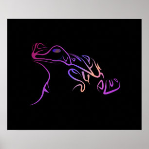 Poster Sapo estilizado