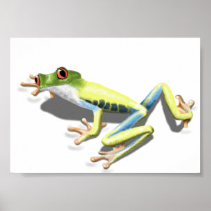 Poster Sapo Eyed vermelho