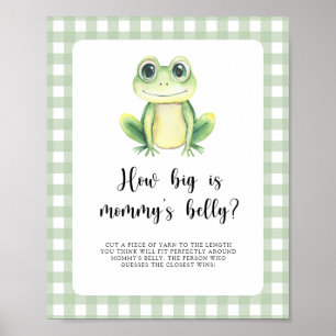 Poster Sapo fofo - quão grande é a barriga da mamãe jogo