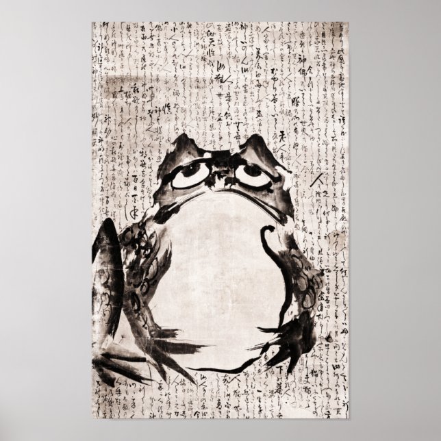 Poster Sapo japonês (final do século XVIII-XIX) (Frente)