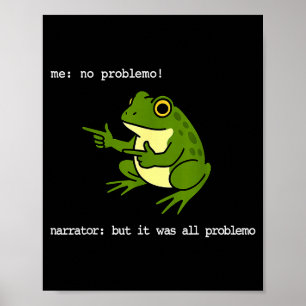 Poster Sapo Me Nenhum Problemo Narrador Mas Foi Tudo Prob