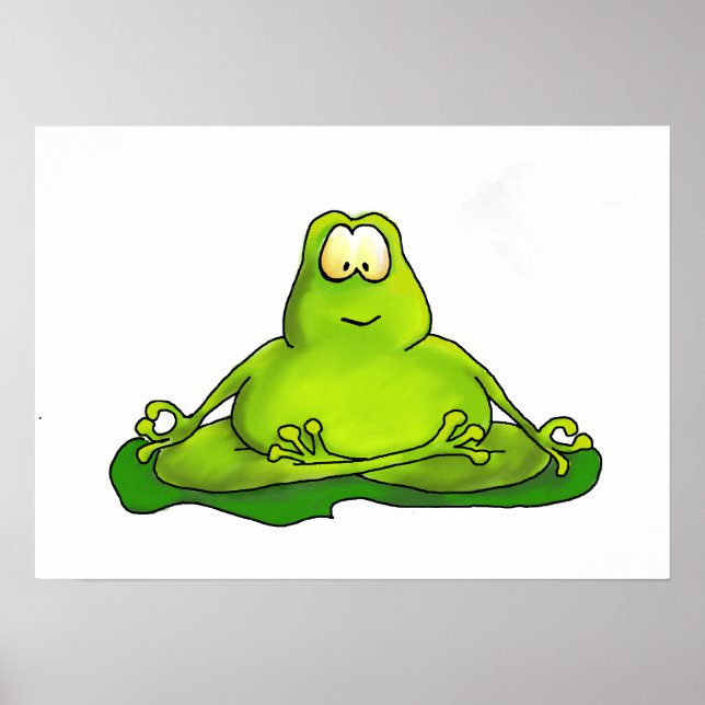 Poster Sapo Meditativo De Gordura (Frente)