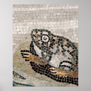 Póster Sapo, mosaico de Nile, da casa do Faun