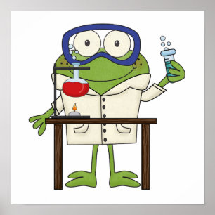 Poster Sapo no laboratório de ciência