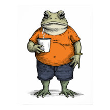 Sapo Preguiçoso Engraçado