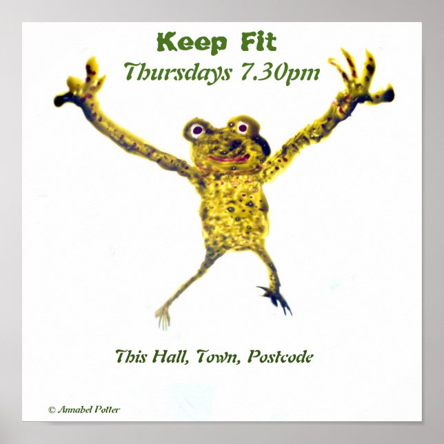 Póster Sapo Pulando, Arte Dançante (Frente)