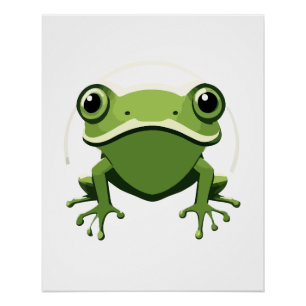 Póster Sapo Vetor Art Animal Modern Urban City Graphic