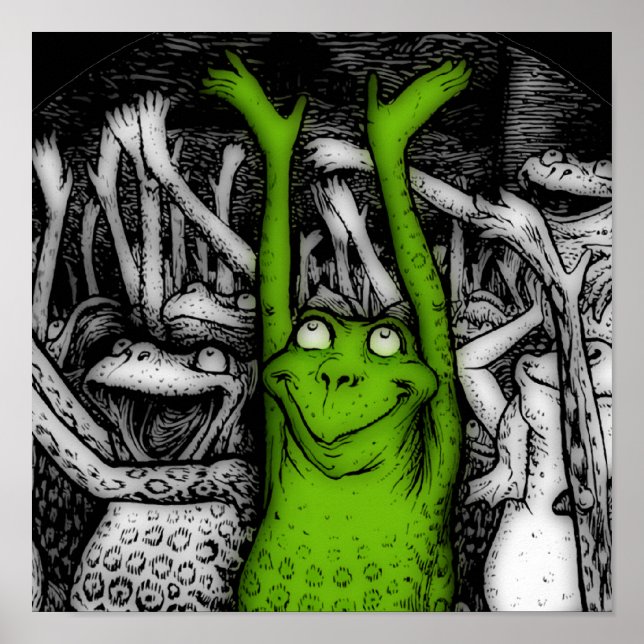 Póster Sapos de aplausos (Frente)