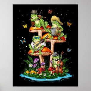 Poster Sapos de cogumelo
