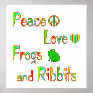 Póster Sapos e Ribbits