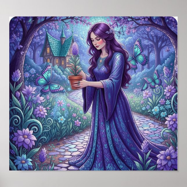 Poster SapphireButterFly2 (Frente)