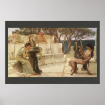 Sappho e Alceu por Sir Lawrence Alma Tadema