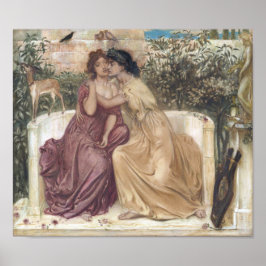 Poster Sappho e Erinna em um Jardim Grego (Amor Lésbico)