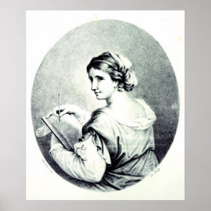 Póster Sappho, gravado por Pye, 1774