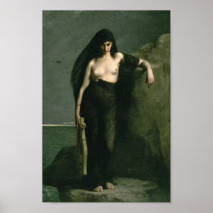 Poster Sappho Por Charles Auguste Mengin