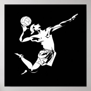 Poster Saque 2 do voleibol