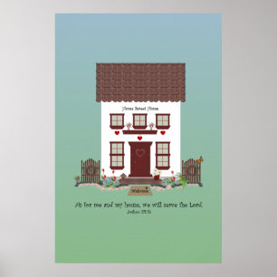 Poster Saque do ~ do 24:15 de Joshua o senhor