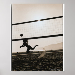 Póster Saque do voleibol