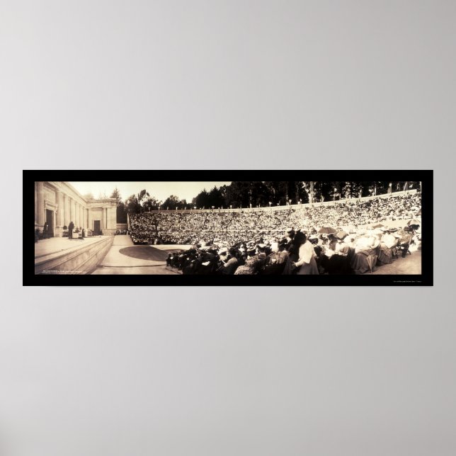 Póster Sarah Bernhardt Phedre em Berkeley CA Foto 1906 (Frente)