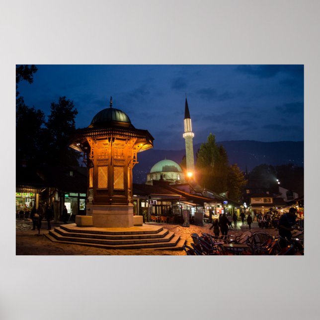 Póster Sarajevo Bosna i Hercegovina (Frente)