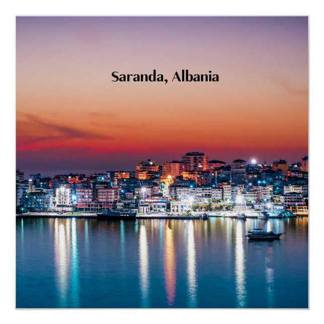 Póster Saranda, Albânia (Frente)