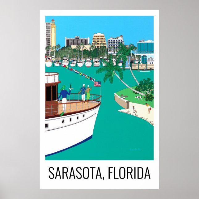 Poster Sarasota Flórida 24x36 (Frente)