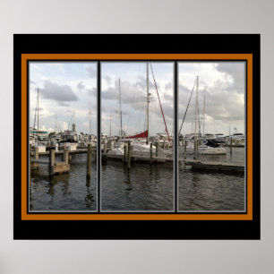 Póster Sarasota Florida Marina