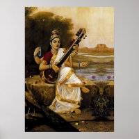 SARASWATI - Divindade das artes e dos rios