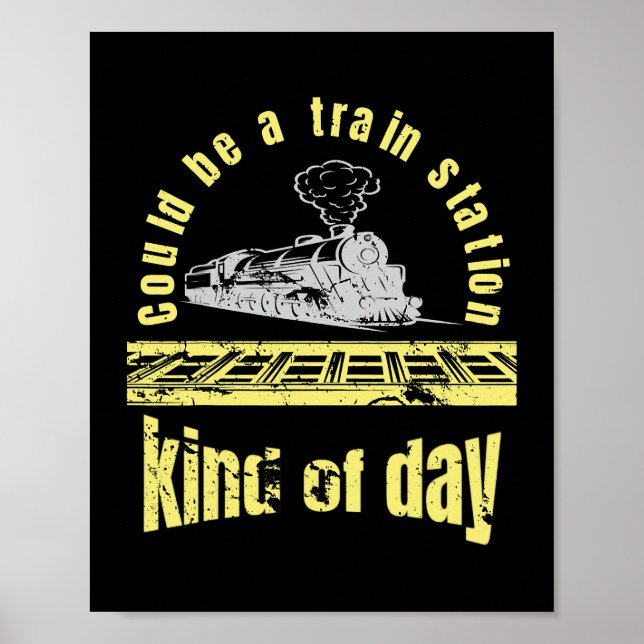 Poster sarcasmo pode ser engraçado numa estação de trem (Frente)