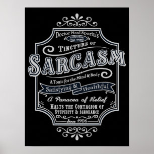 Póster Sarcasmo velho de Tyme