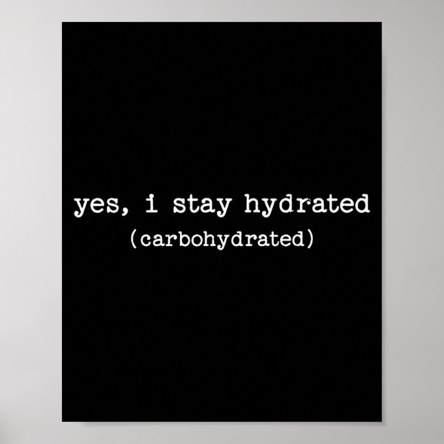 Poster Sarcastic Quote Work Saying Snarky Carbohydrate Di (Frente)