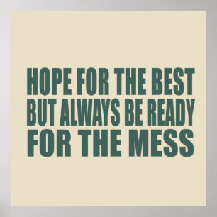 Poster Sarcástico engraçado diz citações famosas