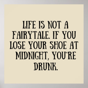 Poster Sarcástico engraçado diz citações famosas