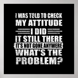 Poster sarcástico engraçado e introvertido