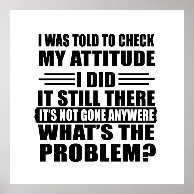 Poster sarcástico engraçado e introvertido (Frente)