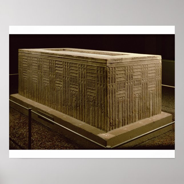 Póster Sarcófago de Abu Roach (calcário) (ver também 3 (Frente)