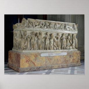 Poster Sarcophagus with frieze of the Nine Muses