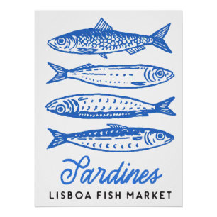 Póster Sardinha Art
