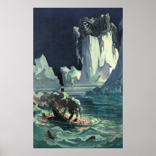 Poster Sargasso Sea Grim Reaper e Naufrágio do Titanic