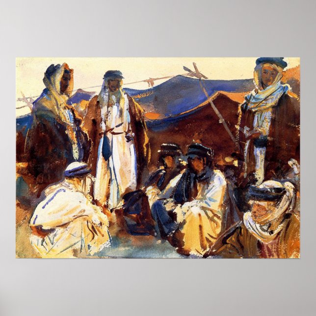 Poster Sargent - Acampamento Beduíno 1906 (Frente)