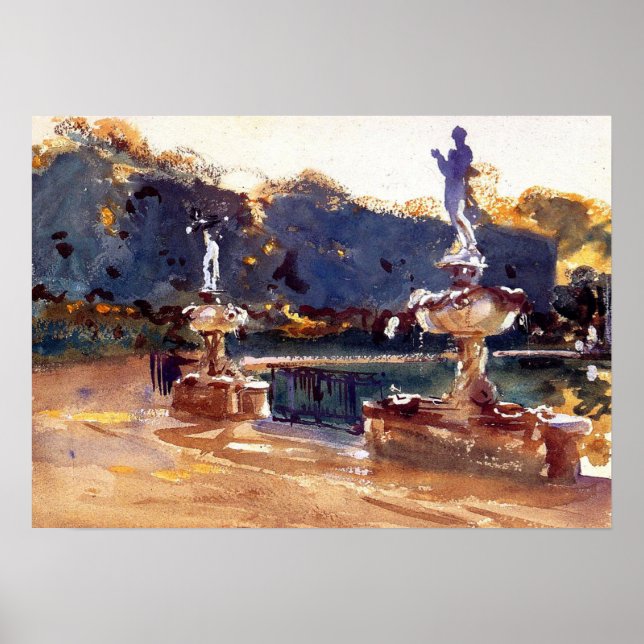 Poster Sargent - Boboli Gardens 1907 (Frente)