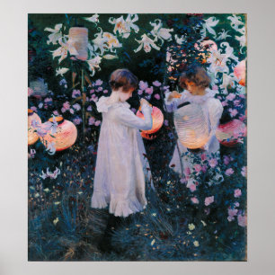 Poster Sargent - Carnação Lily Rosa