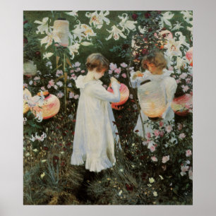 Poster Sargent Carnação Lily Rosa