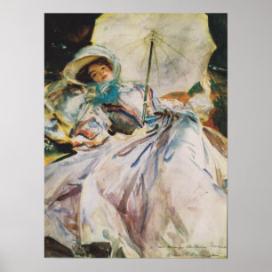 Poster Sargent - Dame Mit Sonnenschirm 1900