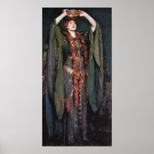 Poster Sargent - Ellen Terry Como Lady Macbeth 1889