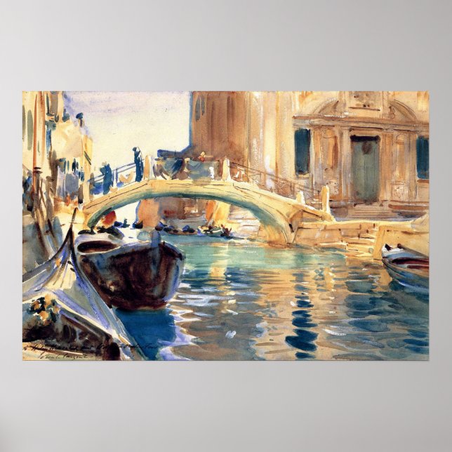 Poster Sargent - Ponte San Giuseppe Di Castello Veneza (Frente)