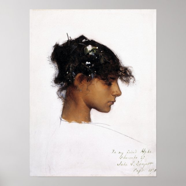 Poster Sargent - Rosina Ferrara (Cabeça de uma Garota de  (Frente)